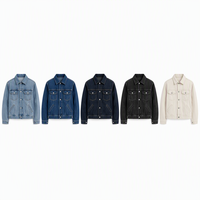 Blouson universitaire en jean noir pour homme avec fermeture éclair, surpiqûres contrastées, multi-poches, style streetwear, imperméable et respirant pour le printemps