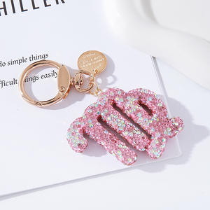 Cristal Strass Constellation Porte-clés Signe <span class=keywords><strong>Du</strong></span> Zodiaque Astrologique Pendentifs <span class=keywords><strong>Horoscope</strong></span> Charme Bijoux - Product Image 6