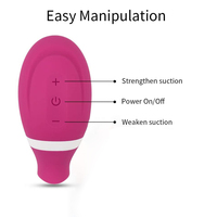 MELO Saugvibrator mit 7 Geschwindigkeiten, Nippelsauger, Zungenvibrator, Sexspielzeug für Oralsex, G-Punkt-Stimulation, Klitorisstimulation für Frauen