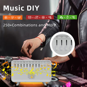 Altavoz Bluetooth Retro con Sonidos de la Naturaleza, Difusor de Aceites Esenciales Ultrasónico con Llama y Temporizador, Máquina de Ruido Blanco DIY - Product Image 3