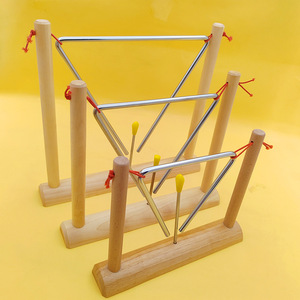 Instruments de percussion de haute qualité, cloche triangulaire multifonctionnelle de 8 pouces, jouet musical pour la maternelle, aides pédagogiques pour l'éducation précoce - Product Image 4