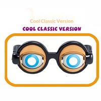 Lunettes d'horreur pour enfants avec yeux qui tombent, jouet de farce amusant, yeux fous, cadeau fantaisie en plastique pour Halloween, Noël, fête, souvenir