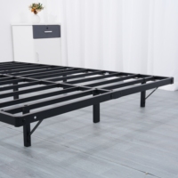 Neues Design Tragbarer Klappbarer Platzsparender Intelligenter Möbelstück Vollgröße LED-Beleuchtung Metallbettrahmen für Apartment Zuhause Schlafzimmer