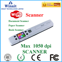 Escáner Digital Portátil Inalámbrico Wifi Iscan, 1050DPI, Handyscan para Documentos, Fotos, Recibos, Libros, USB, Stock, LED, Tipo Pluma, Negro, CMOS de 32 Bits
