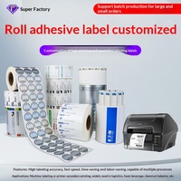 Étiquettes adhésives personnalisées, autocollants de scellage, codes QR, impression de logo transparente à chaud, emballage en rouleau pour usage agricole