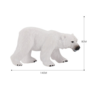 Nuevo modelo de oso polar de Vida Silvestre, simulación de niños, animal estático, Educación Temprana, suministro de pantalla cognitiva - Product Image 5