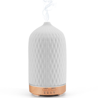 Diffuseur d'arômes et humidificateur portable à LED, éco-responsable, alimenté par USB, en céramique, personnalisé OEM/ODM pour hôtel