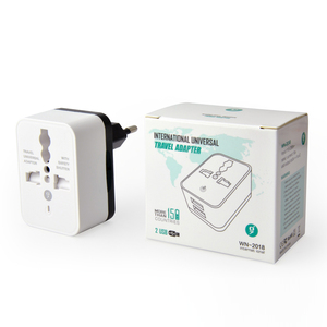 Bộ Chuyển Đổi <span class=keywords><strong>USB</strong></span> Sang EU 2 Thông Dụng Với Bộ Sạc Nguồn Kép <span class=keywords><strong>USB</strong></span> 5V 2A Cho Chăn Điện Bộ Chuyển Đổi Phích Cắm Nối Dài Đa Năng Du Lịch - Product Image 4