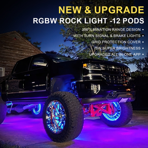 Alta calidad 4 Pods 8 Pods Rgbw Led Rock Light IP 68 impermeable Rgbw Car Rock Light para <span class=keywords><strong>4X4</strong></span> Off Road Vehicle Atv Utv - Product Image 4