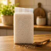 Sacs sous vide pour riz, qualité alimentaire, thermoscellables, film PE monomatériau, fond carré, personnalisables pour 1 kg, 2 kg, 5 kg