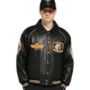 sheepskin leather jacket winter products 2023 men's jackets