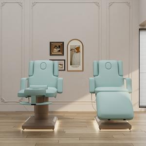 HOCHEY Multifunktion <span class=keywords><strong>massage</strong></span> bett Gesichts stuhl Klappbarer verstellbarer Spa Salon Beauty Bett Tattoo Wimpern Beauty Bett/Stuhl mit Hocker - Product Image 5