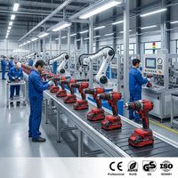 Perceuse électrique sans fil 21V à vitesse variable avec batterie au lithium, perceuse-visseuse
