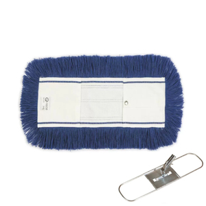 Mop Sintetico Morbido Blu 45 Cm Con Telaio Per Pulizia Pavimenti - Product Image 1