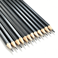 Lot de 12 crayons hexagonaux HB noirs standard, crayons graphite 2B 4B pour l'école, l'art et le dessin, fournitures de papeterie