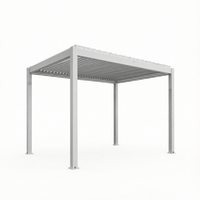 Pergola extérieure en alliage d'aluminium, fabrication OEM et ODM, design moderne, écologique, durable, résistante aux intempéries, pour villa et terrasse