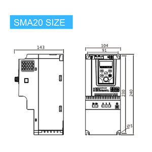 Eacon VFD loạt thông minh 4.0KW 380V 3 giai đoạn AC ổ đĩa VFD Inverter cho động cơ - Product Image 4