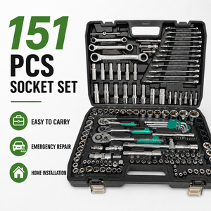 Vente en gros usine – Jeu de douilles à chocs à couple élevé 1/4, 3/8, 1/2, anti-rouille, pour démontage de moteur de voiture et de batterie de véhicule électrique, travaux de garage - Product Image 1