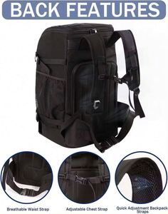 Échantillon Gratuit - Sac de Ski Unisexe Durable avec Compartiment Humide 50L - Sac de Voyage Rembourré pour Bottes de Snowboard - Sac Tactique pour Bottes de Ski - Product Image 3