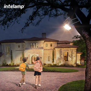 Intelamp PIR 2 capteurs <span class=keywords><strong>LED</strong></span> lumières de sécurité télécommande 3 têtes lampe extérieure détecteur de mouvement <span class=keywords><strong>applique</strong></span> murale solaire - Product Image 6