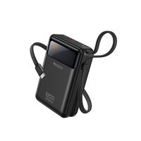 Yesido 20000mAh PD65W Pengisian Cepat Layar Digital Dengan Kabel Tipe-C Panjang 40cm Power Bank Isi Ulang Notebook YP97