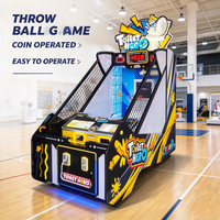 Machine de jeu d'arcade à monnayeur Toilet Hero Kids Ball Toss avec distribution de tickets pour centre de divertissement familial et aire de jeux intérieure