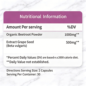 Cardiovascular health <b>support</b>. The beetroot and grape seed formula helps enhance <b>athletic</b> performance. - Product Image 4