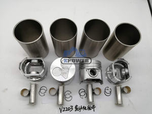 Kit de revestimiento para excavadora XPower V2203 V2403, kit de reacondicionamiento de motor diésel 16427-21110 16641-21112, pistón de cilindro - Product Image 2