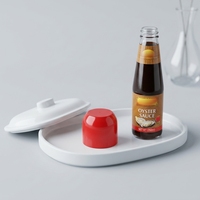 Bouchon torsadé en plastique anti-goutte personnalisable avec bec verseur inviolable pour bouteilles PET de sauce huître et de vinaigrette