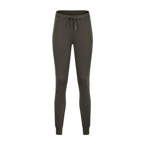 Leggings de Yoga <span class=keywords><strong>bleu</strong></span> <span class=keywords><strong>marine</strong></span> taille haute pour femmes pantalon de survêtement de Sport à cordon de serrage ample poches latérales matériau Spandex/Nylon motif imprimé - Product Image 3