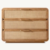 Lit de luxe en bois massif pour chambre à coucher, mobilier moderne en bois massif pour hôtel, ensembles de meubles de chambre pour villa et appartement