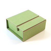 Caja Rígida para Joyería de Papel de Arte Ecológico de Lujo, Hecha con Materiales Reciclados, con Relieve, para Empaque de Anillos, Aretes, Collares y Pulseras