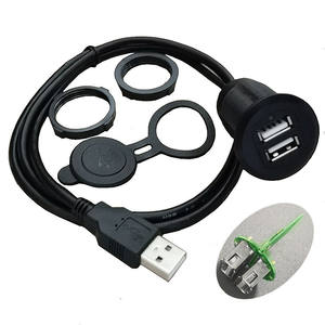 Разветвитель USB 2.0 (1 на 2) с двойной передачей данных, светодиодным индикатором работы, водонепроницаемый, с медным сердечником, 12В, для автомобильных приборов - Product Image 3