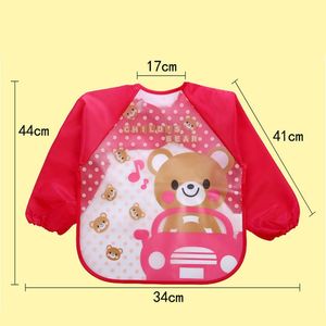 Simpatico bavaglino impermeabile a manica lunga in poliestere per bambini bambini bambini e ragazzi che si nutrono di mangiare grembiule servizio OEM disponibile - Product Image 6