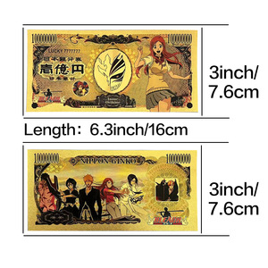 อะนิเมะแฟนตาซีโซลรีปเปอร์ธนบัตรฟอยล์สีทองการ์ดที่ระลึกของขวัญสะสม - Product Image 2