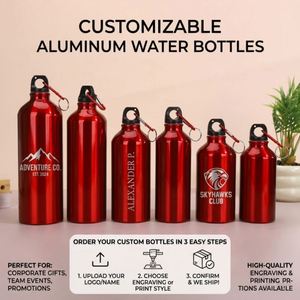 Custom Printed 300ml 400ml 500ml 600ml 750ml 1000ml Promotion Gift Outdoor Sport Metal Aluminum Aluminium Water <b>Bottle</b> - Product Image 4