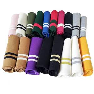 Custom Polyester Flat Knitting Solid Color <strong>Cuff</strong> and Collar POLO Knitting Rib Collar t Shirt Rib Collar <strong>Cuff</strong> - Product Image 2