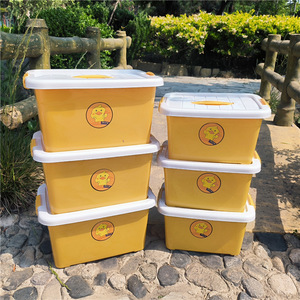 Caja de Almacenamiento de Plástico con Diseño de Pato Amarillo, 10L-20L, Rectangular, Ecológica, Organizador de Ropa para Hogar, Auto, Dormitorio, Almacenamiento de Juguetes - Product Image 5