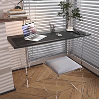 Nouveau bureau et chaise acryliques rectangulaires modernes de conception pour l'usage d'hôtel et de restaurant