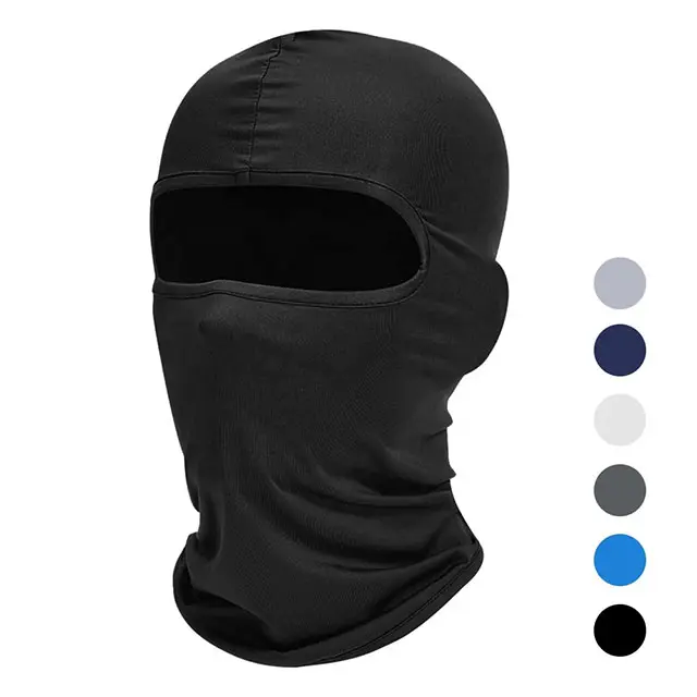 Multi-function Custom logo breathable cycling balaclava hood mask 1 hole full face cover ski mask hat UV Protection