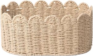 <strong>Decorative</strong> Wicker <strong>Basket</strong> - Functional Small <strong>Basket</strong> Woven Bin with Multiple Function, Rope <strong>Storage</strong> Box with <strong>Decorative</strong> Appeal - Product Image 2
