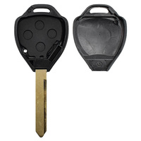 Boîtier de clé de remplacement 3+1 boutons avec transpondeur Toy47