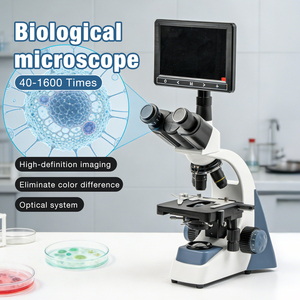 学校、大学、クリニック、研究室向けのデュアルレイヤーステージを備えた新しいプロフェッショナルデジタル単眼鏡/双眼鏡生物顕微鏡 - Product Image 4
