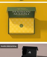 Boîte d'expédition et d'envoi en carton ondulé rigide gaufré, fabriquée en matériaux recyclés écologiques, avec logo, pour chaussettes en fourrure, par une usine OEM ODM.