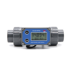 SEA BT01 Series DN65 LCD Medidor de flujo <span class=keywords><strong>digital</strong></span> con pantalla Totalizador Contador Medidor 80-1980 PVC 75mm Sensor de flujo de salida de pulso - Product Image 3