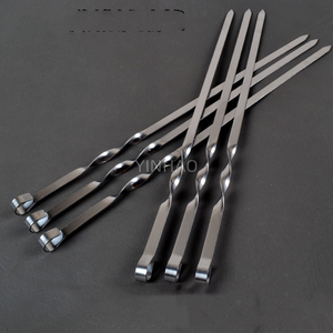 Hot Bán Giá Cả Hợp Lý BBQ Stick <span class=keywords><strong>40Cm</strong></span> Thép Không Gỉ BBQ Xiên Cho Nướng Với Thép Không Gỉ Xử Lý - Product Image 6