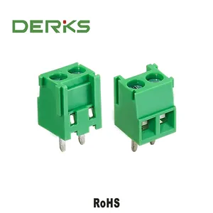 Derks YB332-350 3.5mm pitch 2-3 tiang 10A AC300V pcb blok terminal plug in terminal blok PCB blok terminal sekrup