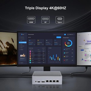 Topton 4 NICs, Firewall de Metal Sólido para <span class=keywords><strong>PC</strong></span>, I3-N305 N150, 2*10G, 2*2.5G RJ45 LANs, DDR5, 2*NVMe, NAS, Mini <span class=keywords><strong>PC</strong></span>, Proxmox, ESXi, <span class=keywords><strong>Servidor</strong></span> Doméstico - Product Image 4
