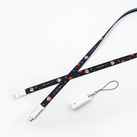 Cadeau d'affaires de haute qualité Polyester câble de Charge de téléphone portable lanière câble de charge USB pour Iphone pour Micro pour Type C