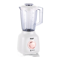RAF Mixeur Électrique de Comptoir 2-en-1 Multifonctionnel 1,5 L avec Pot en Plastique pour Jus de Fruits et Smoothies – Prix Abordable